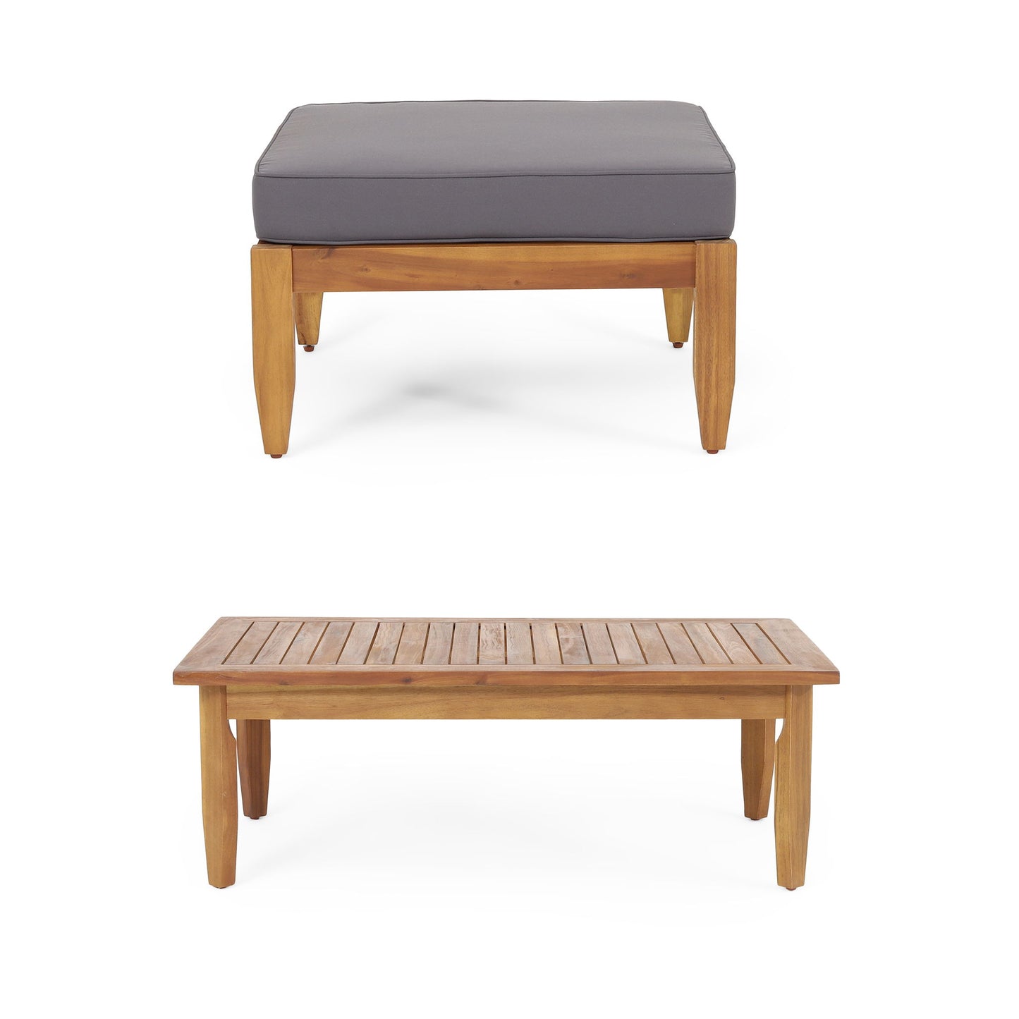 Urbanek - Acacia Wood Outdoor Conversation Set - Teak Noble House