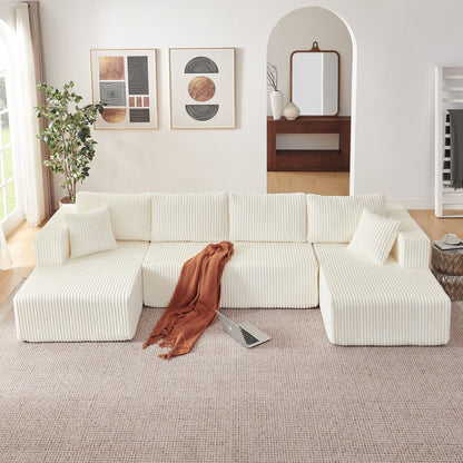 U - Shaped Modular Sectional Sofa For Living Room Home Essentials