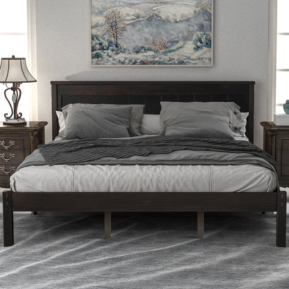 Platform Bed Frame With Headboard Hearth and Haven
