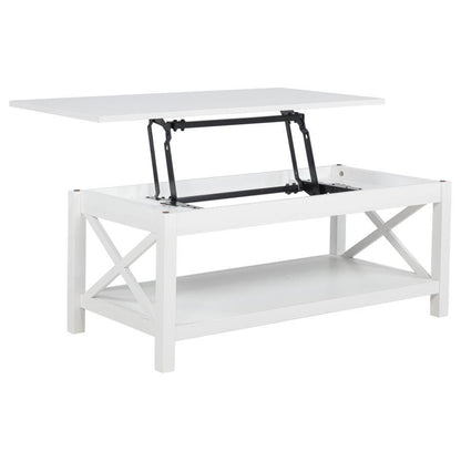 Skyview - 44" Rectangular Lift Top Coffee Table - White Coaster Fine Furniture