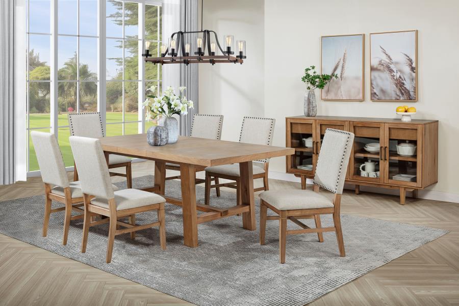 Middleton - Extension Leaf Dining Set With Upholstered Chairs Coaster Fine Furniture