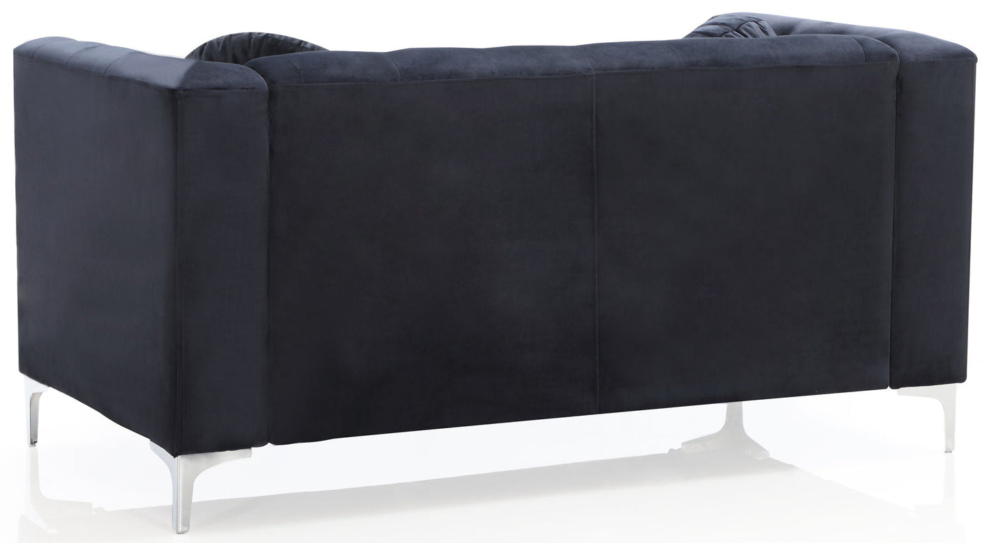 Stylish Sloped Arm Loveseat Glory Furniture