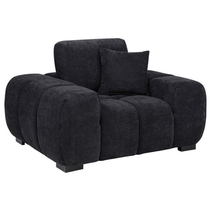 Octavia - Fabric Upholstered Track Arm Accent Chair Coaster Fine Furniture