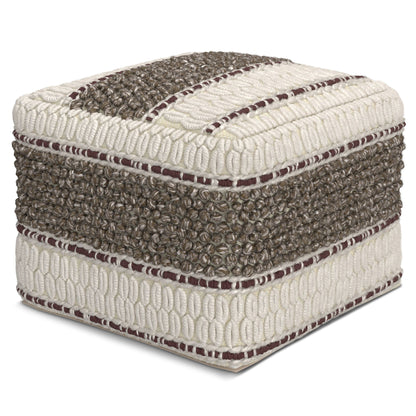 Grady - Handcrafted Square Pouf Simpli-Home