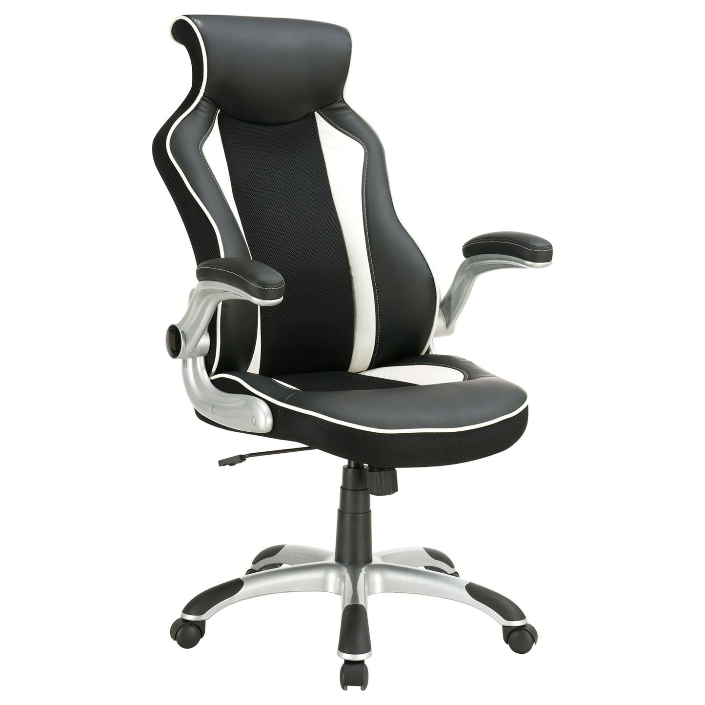 Adjustable Height Office Chair With Ergonomic Design And Swivel Mechanism - Black Furniture Max