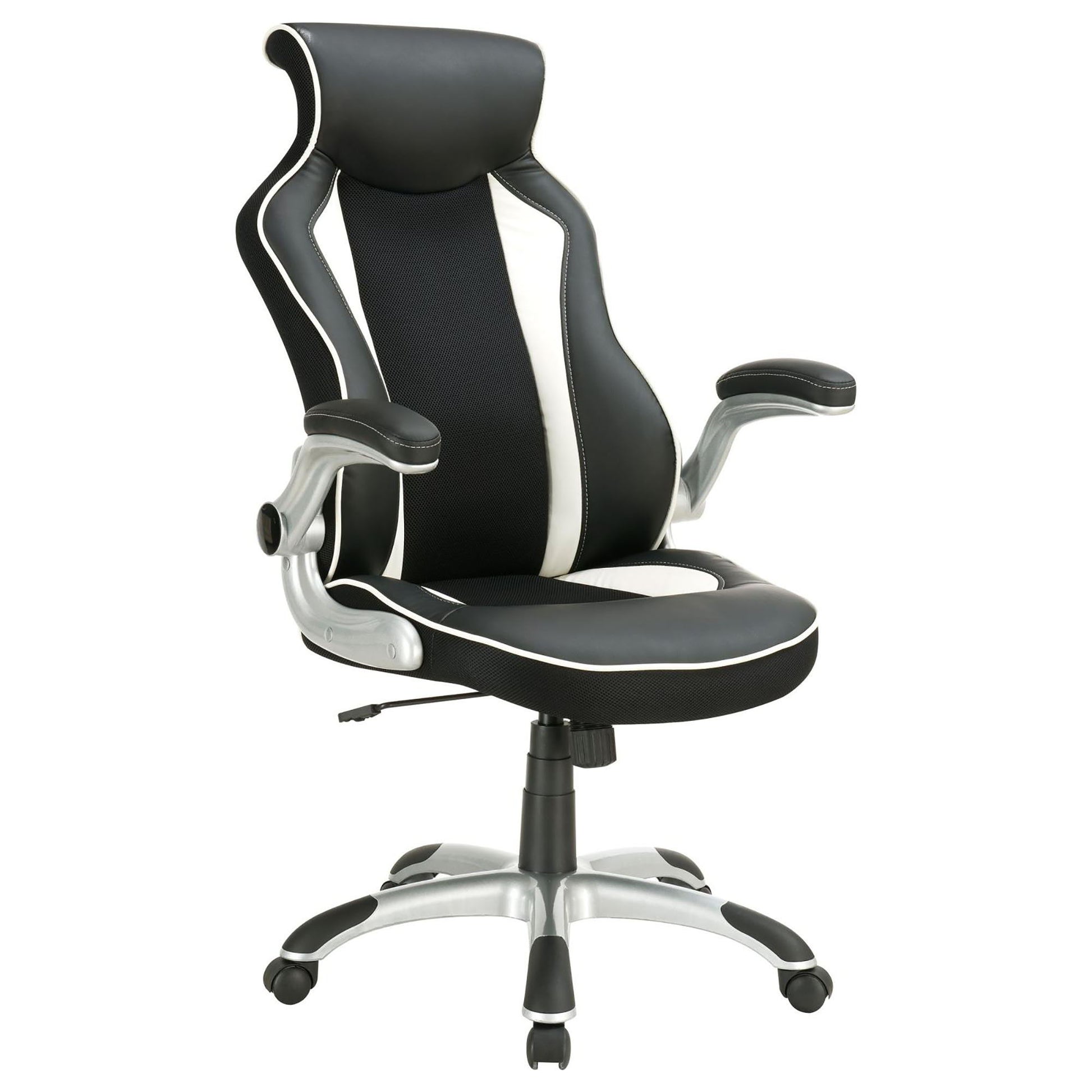 Adjustable Height Office Chair With Ergonomic Design And Swivel Mechanism - Black Furniture Max