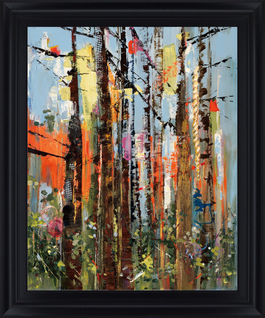 Sunlit Thicket - 28" x 34" Framed Wall Art Classy Art