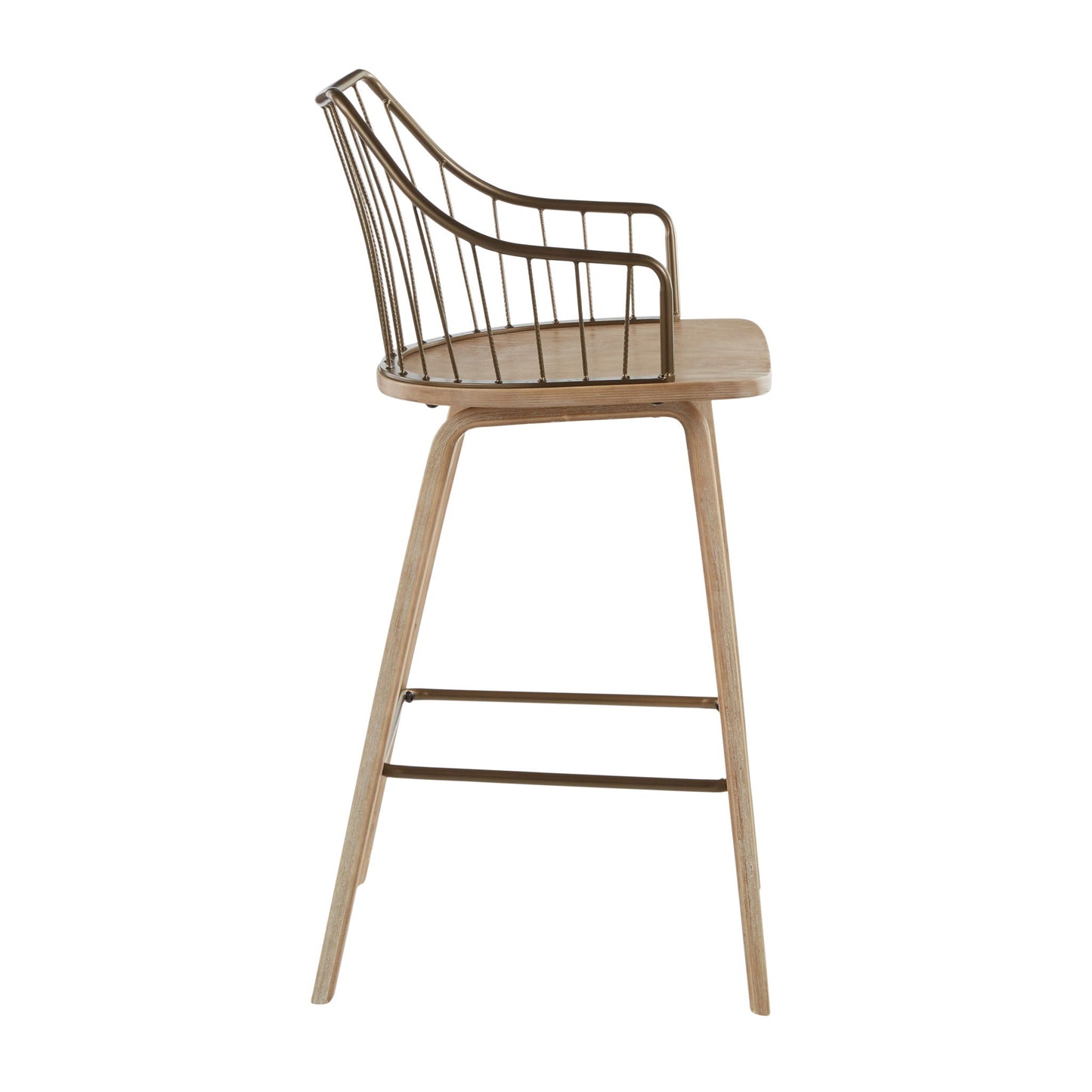Winston - Farmhouse Counter Stool Lumi Source