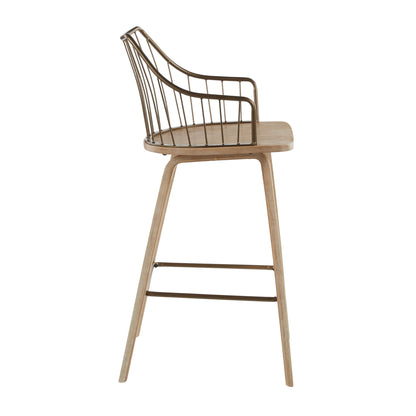 Winston - Farmhouse Counter Stool Lumi Source