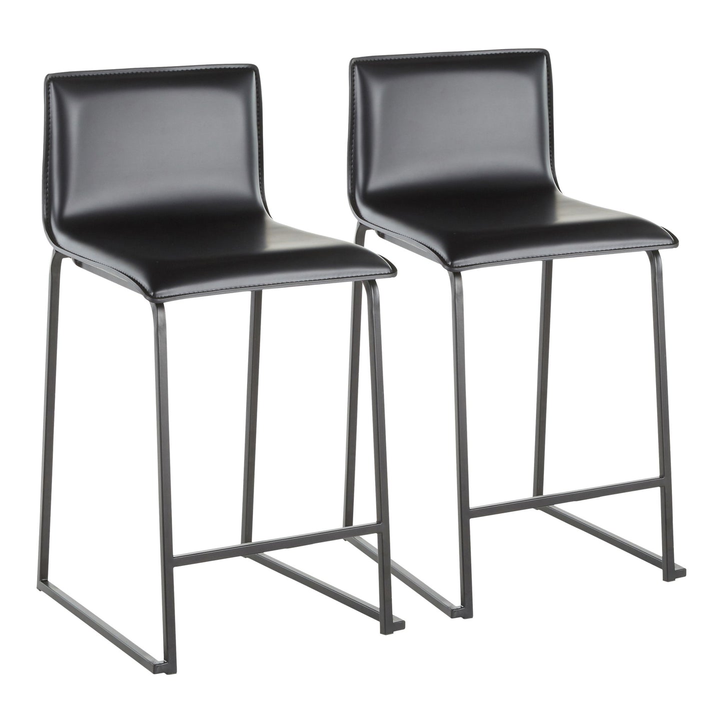 Mara - Upholstered Contemporary Counter Stool (Set of 2) Lumi Source