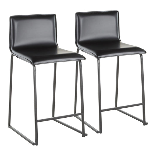 Mara - Upholstered Contemporary Counter Stool (Set of 2) Lumi Source