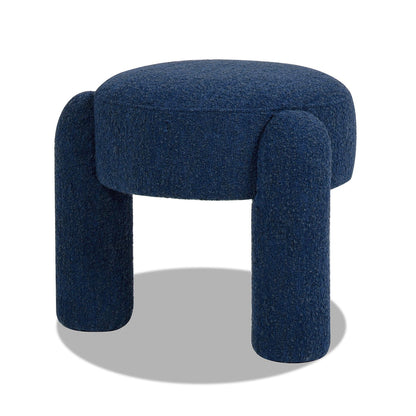 Hugo - Round Fully Upholstered Ottoman Jennifer Taylor Home