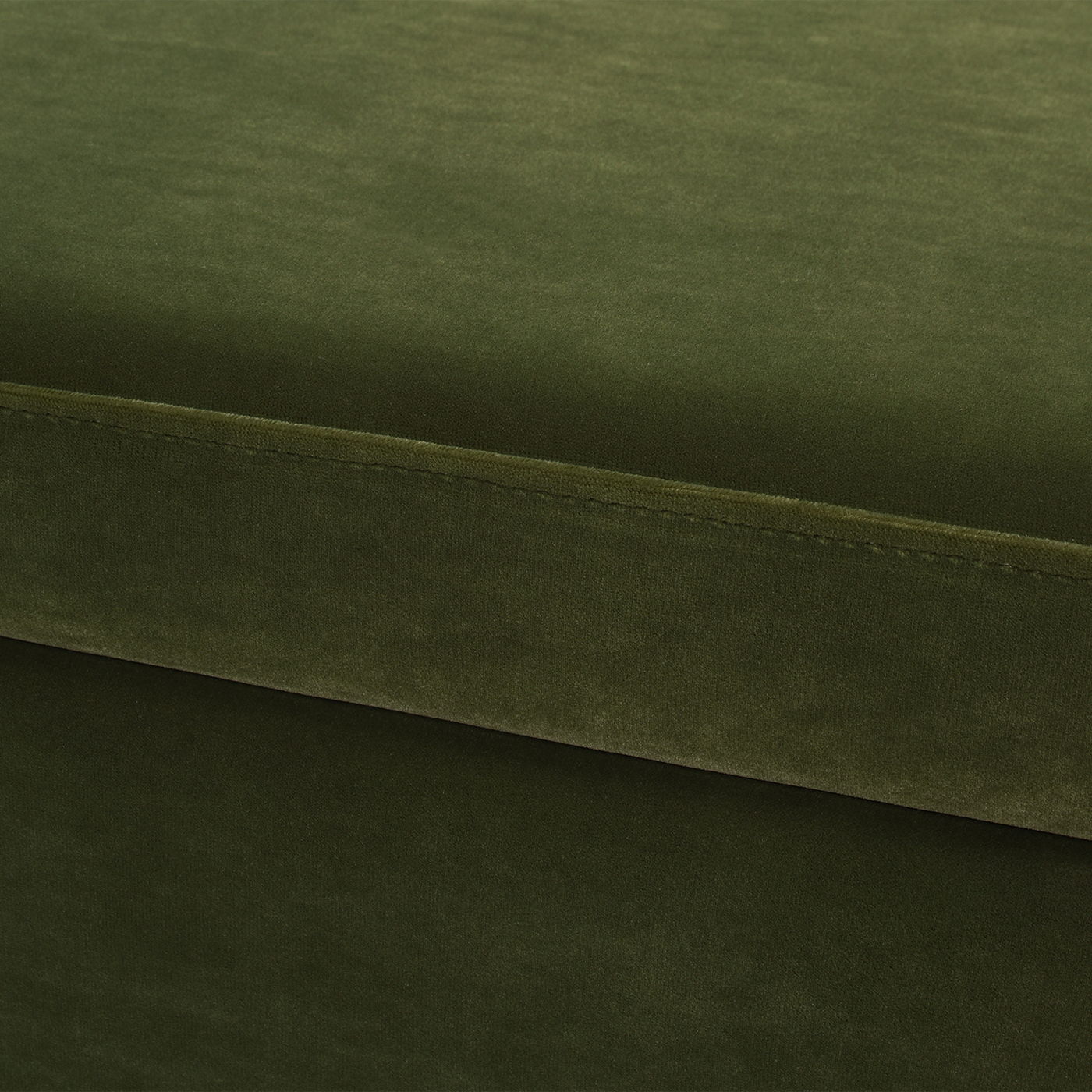 Knox - Square Storage Cocktail Ottoman - Olive Green Jennifer Taylor Home