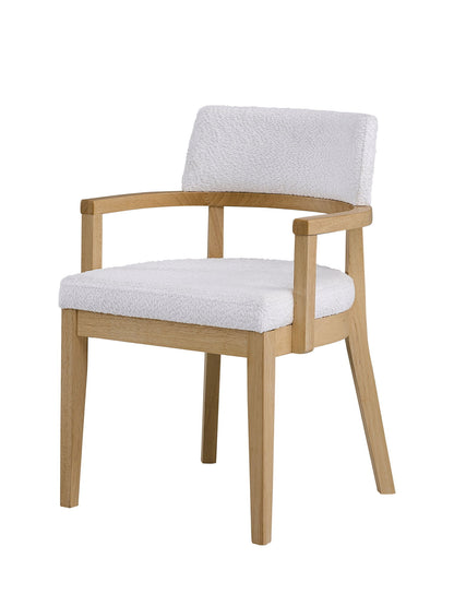 Kasem - Gorge Fabric Side Chair (Set of 2) - White Acme
