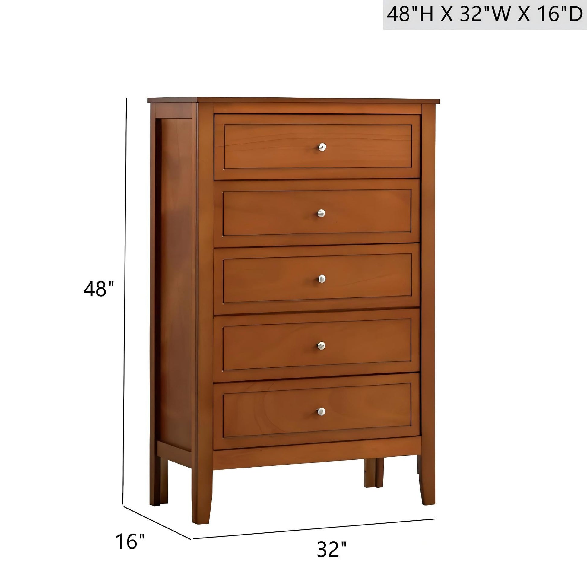 Daniel - Chest, 5 Drawer Storage Unit Glory Furniture