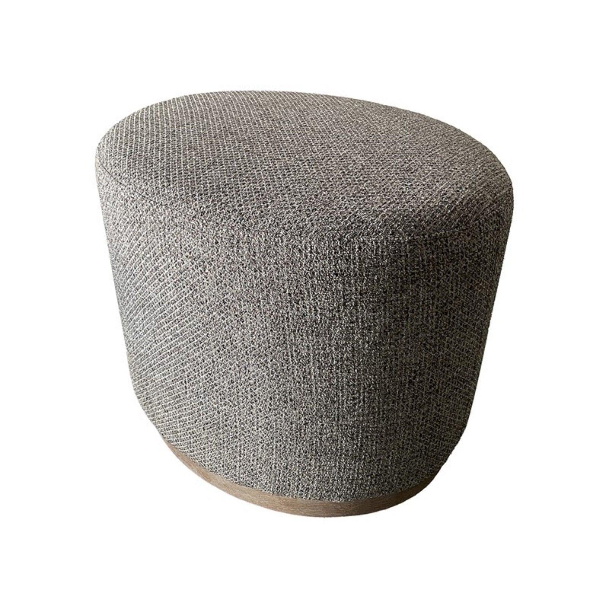 Oval Accent Ottoman - Brown JLA