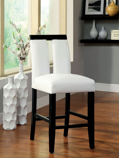 Luminar - Counter Height Chair (Set of 2) - Black / White