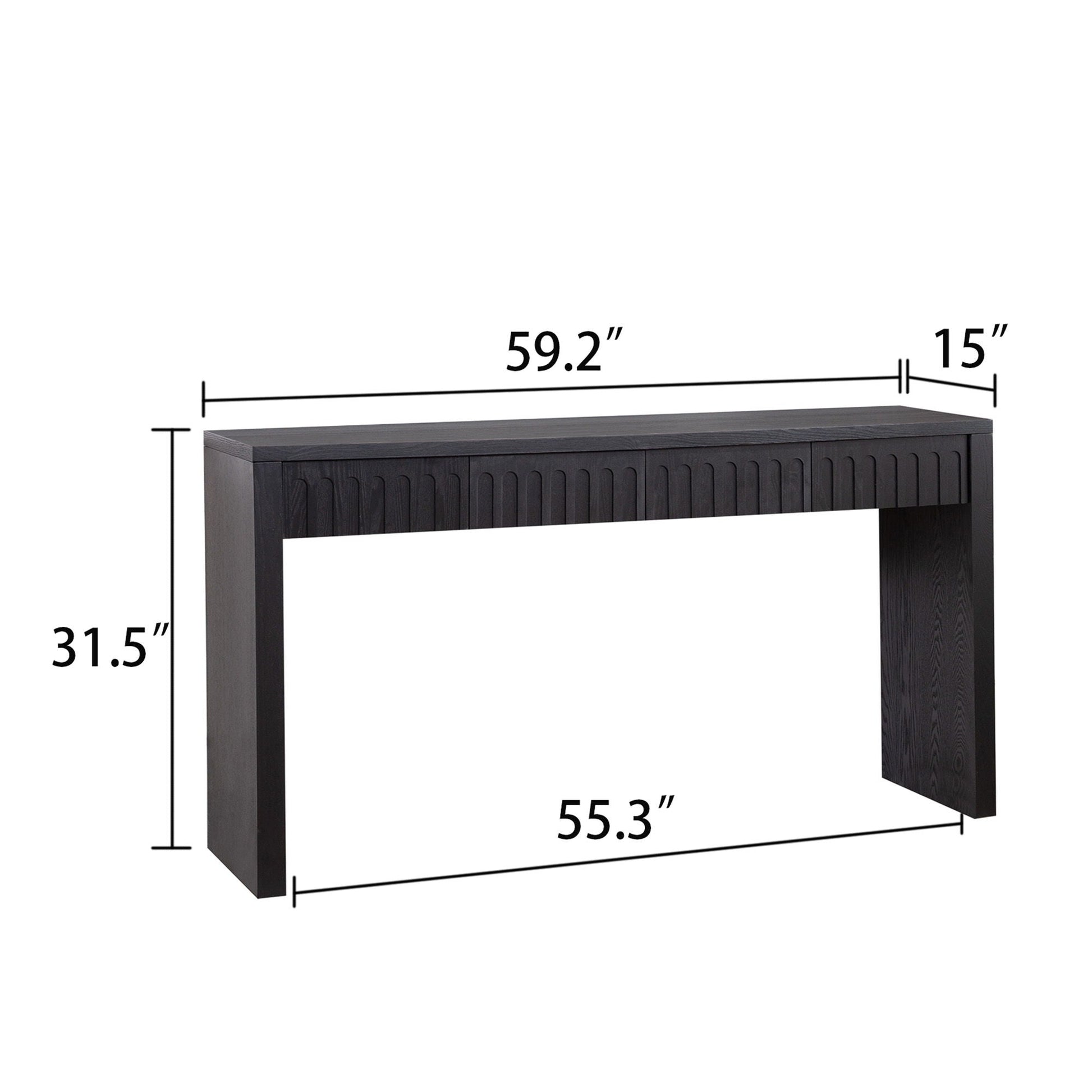 Modern Console Table With 4 Drawers, Entryway Table Home Essentials