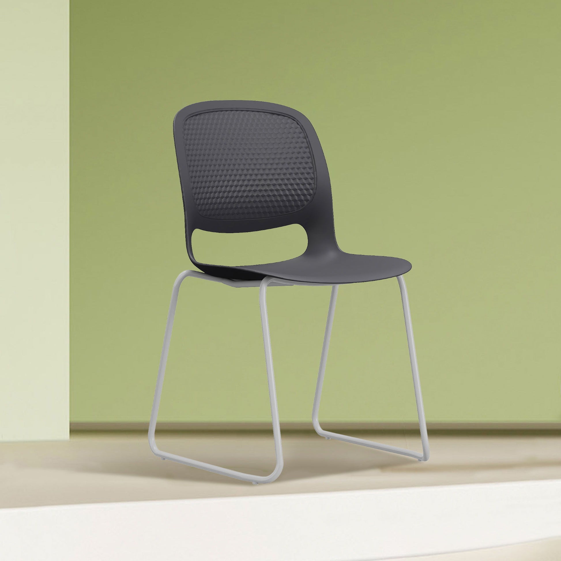 Stacking Chairs (Set of 4) - Black Home Essentials