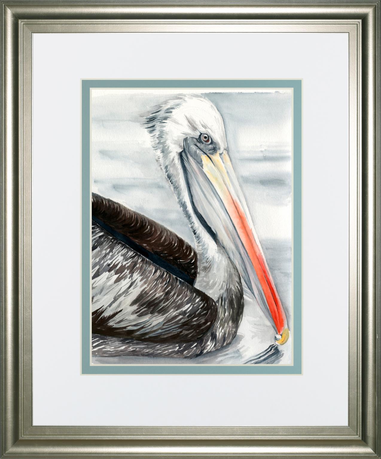 34x40 Grey Pelican I By Jennifer Paxton Parker - Dark Gray