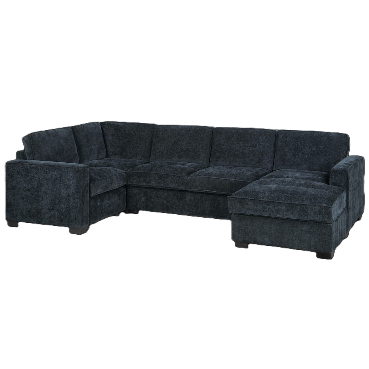 Sectional With RAF Chaise, Armless Loveseat & LAF 1 Arm Chair Home Essentials