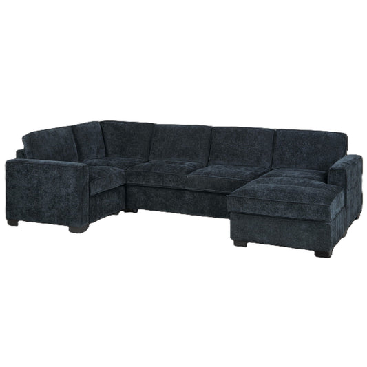 Sectional With RAF Chaise, Armless Loveseat & LAF 1 Arm Chair Home Essentials