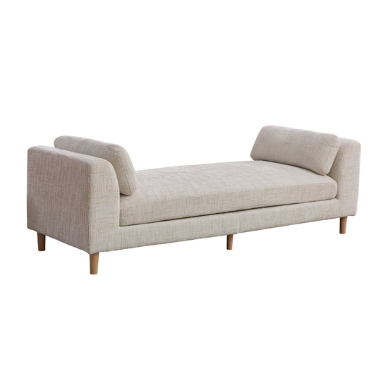Modern Upholstered End Of Bed Bench With Armrests - Snoozhouse