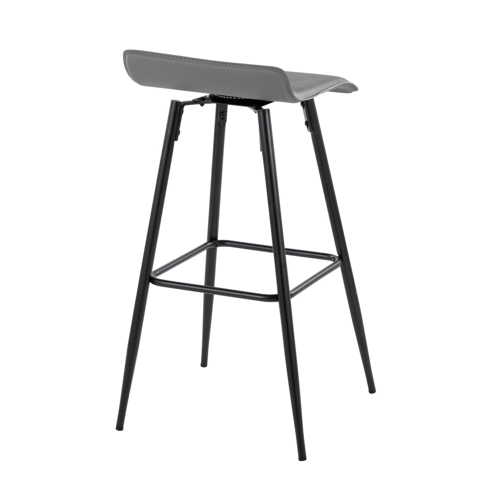 Ale - Contemporary Fixed-Height Bar Stool (Set of 2) Lumi Source