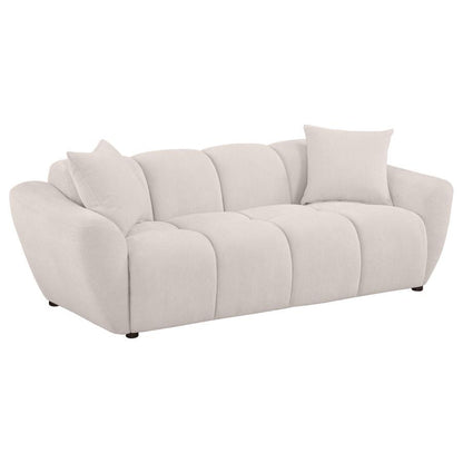 Destino - Chenille Upholstered Splayed Arm Sofa - Greige Coaster Fine Furniture