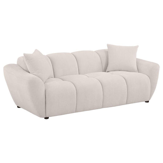 Destino - Chenille Upholstered Splayed Arm Sofa - Greige Coaster Fine Furniture