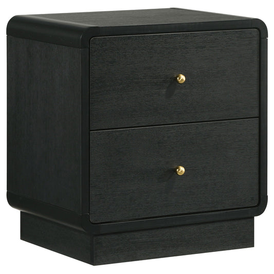 Cavelle - 2-Drawer Nightstand Bedside Table - Black Coaster Fine Furniture