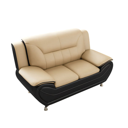 3 Piece Sofa Set, Upholstered Living Room Furniture - Camel US Pride