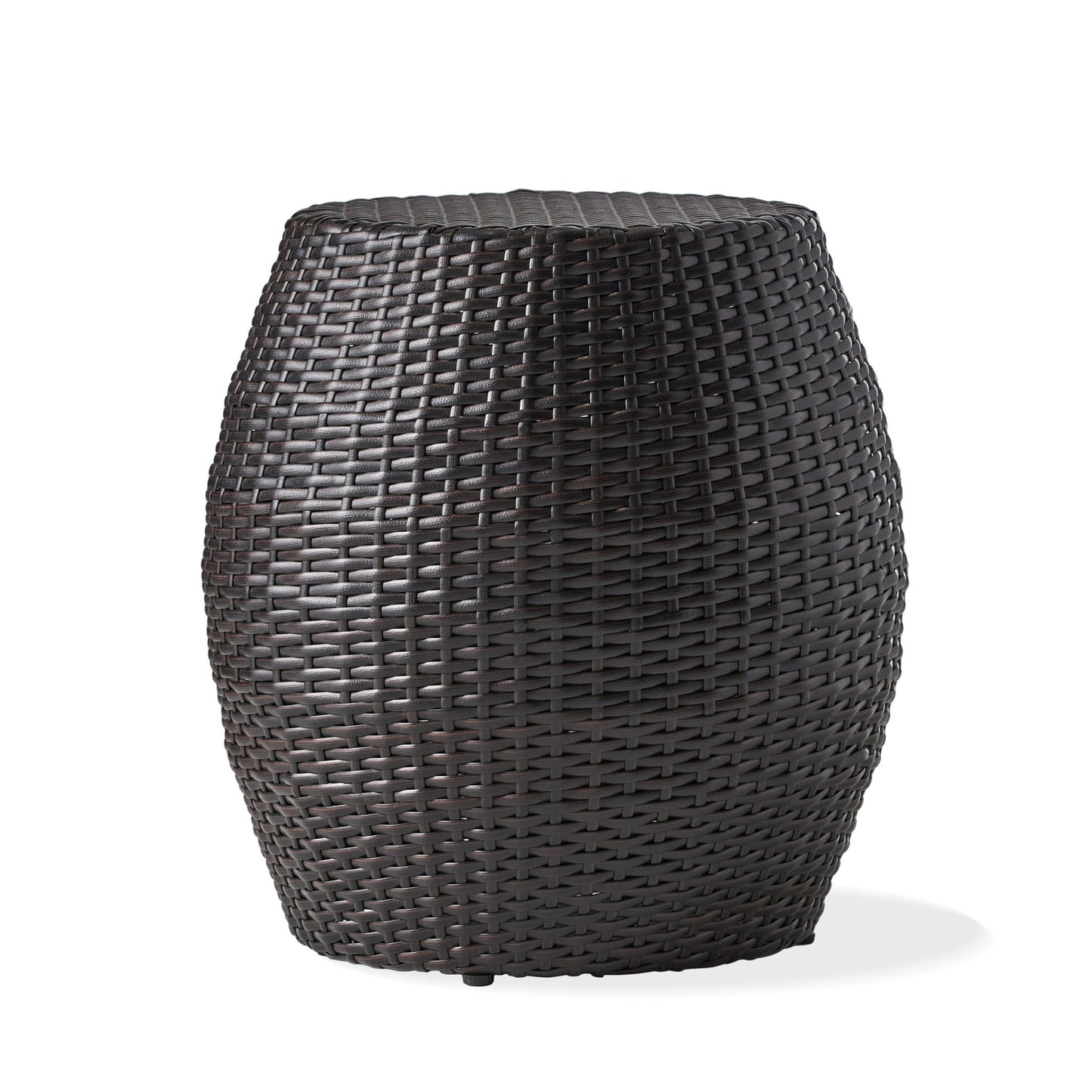 Outdoor Wicker Patio Side Table Noble House