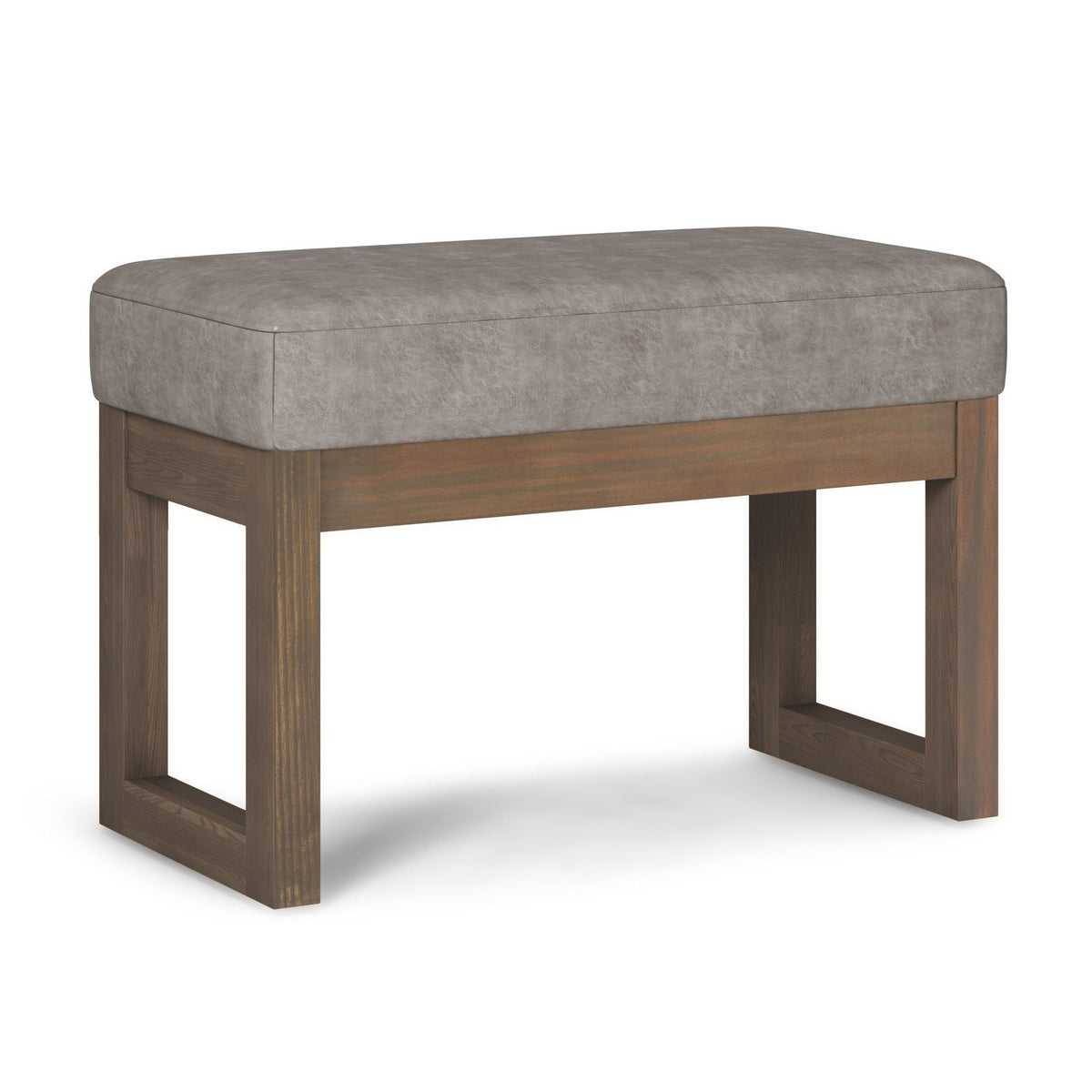 Milltown - Footstool, Small Ottoman Bench - Gray Simpli-Home
