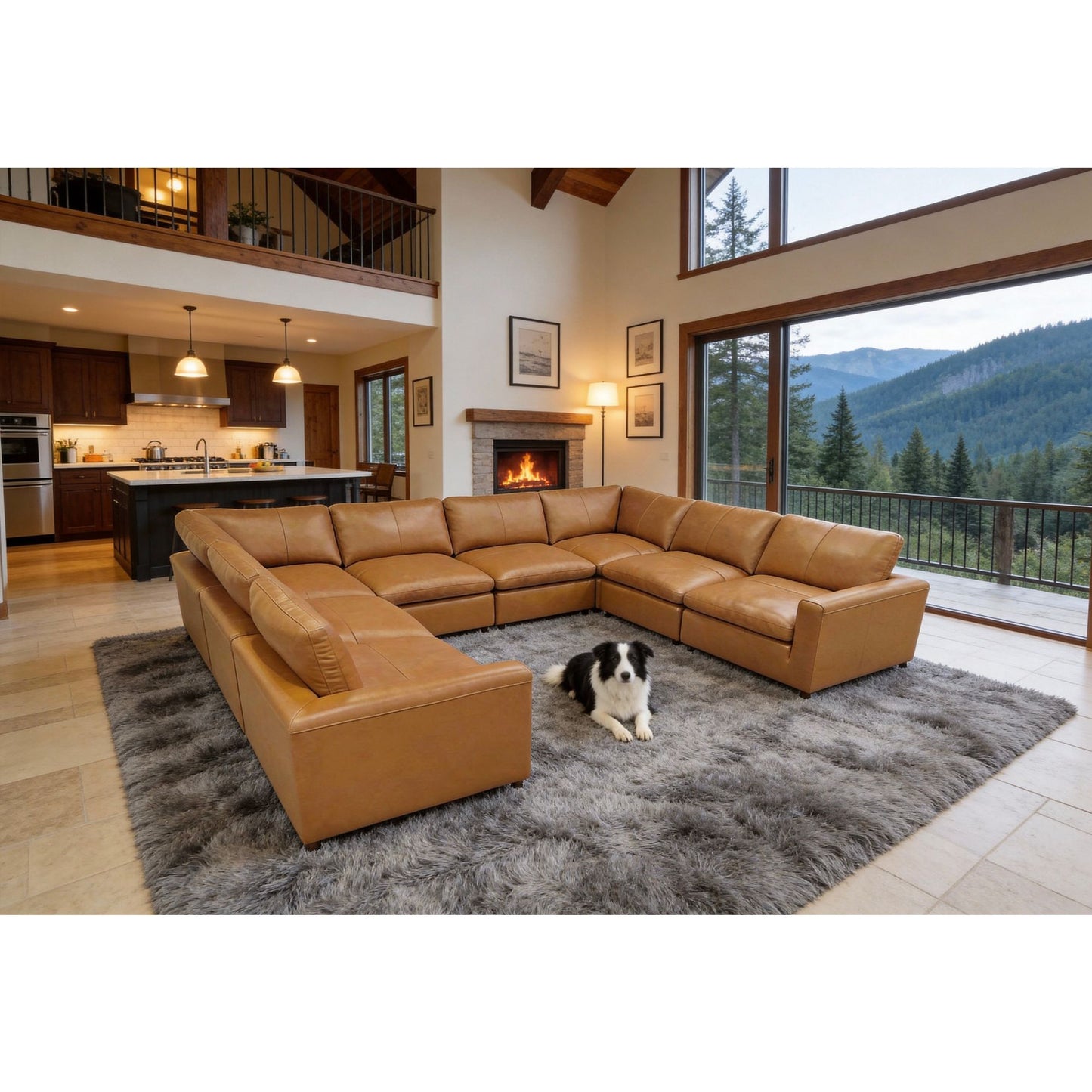 Upholstered Large Seating Modular Design Sectional Home Essentials