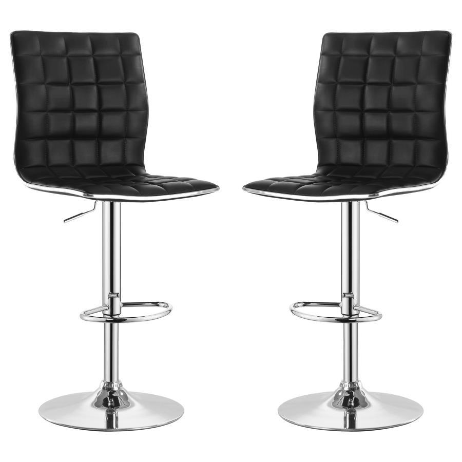 Ashbury - Upholstered Adjustable Bar Stool (Set of 2) CoasterEveryday