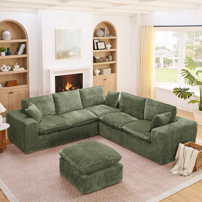Sectional Sofa With Moveable Ottoman Home Essentials