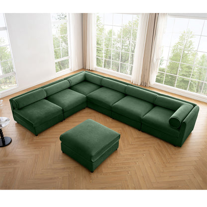 Modern Modular Sectional Sofa With Storag, Contemporary Cylindrical Design Home Essentials