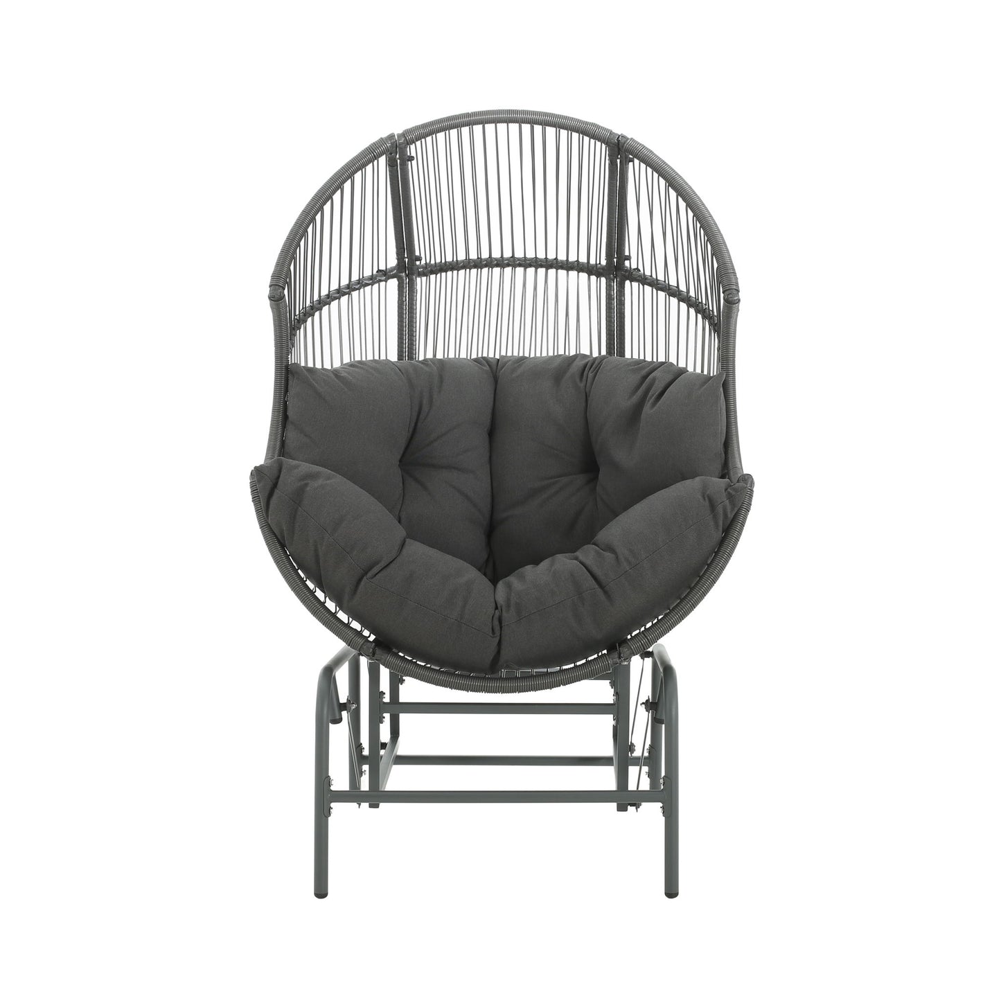 Palos - Outdoor Wicker Glider Chair Noble House