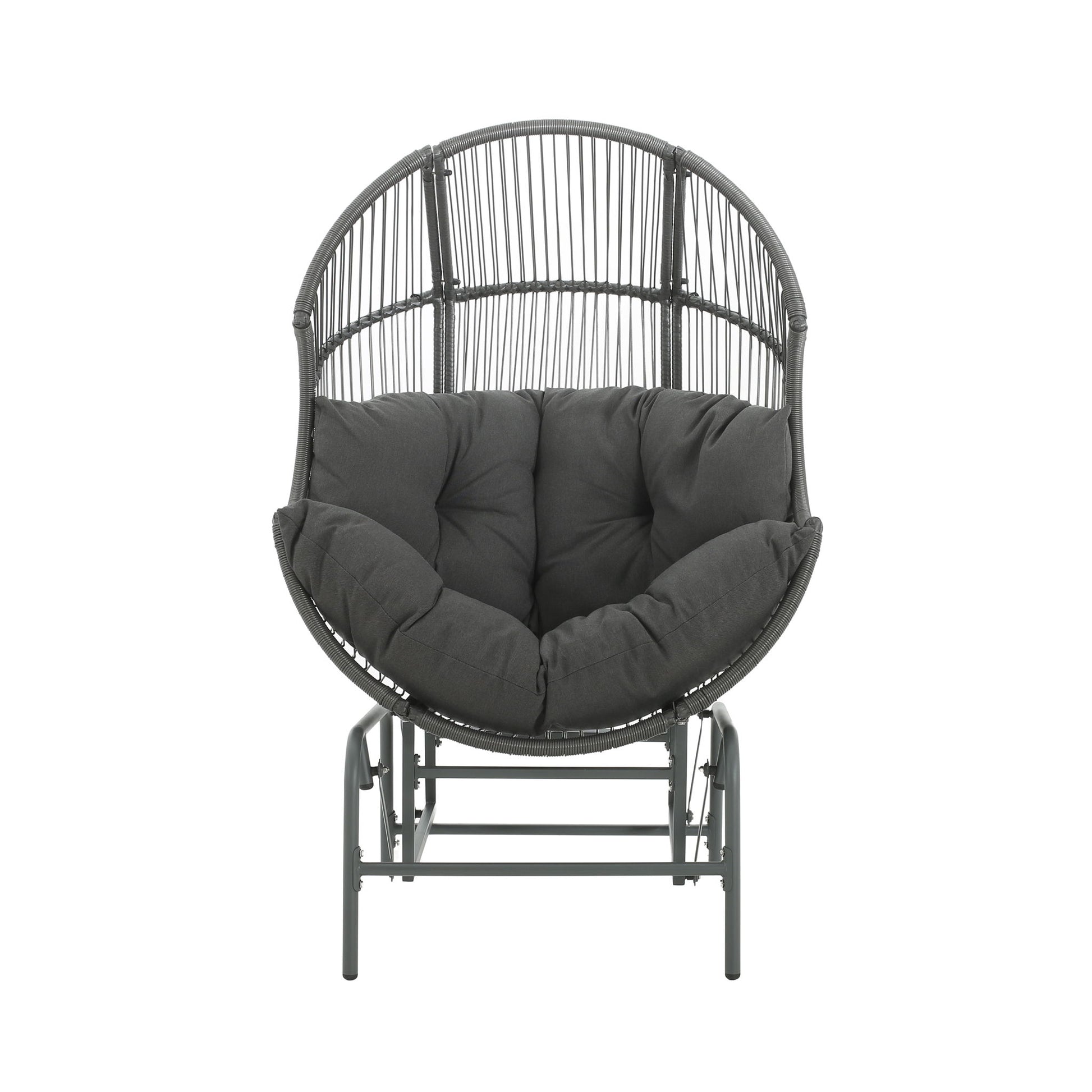Palos - Outdoor Wicker Glider Chair Noble House