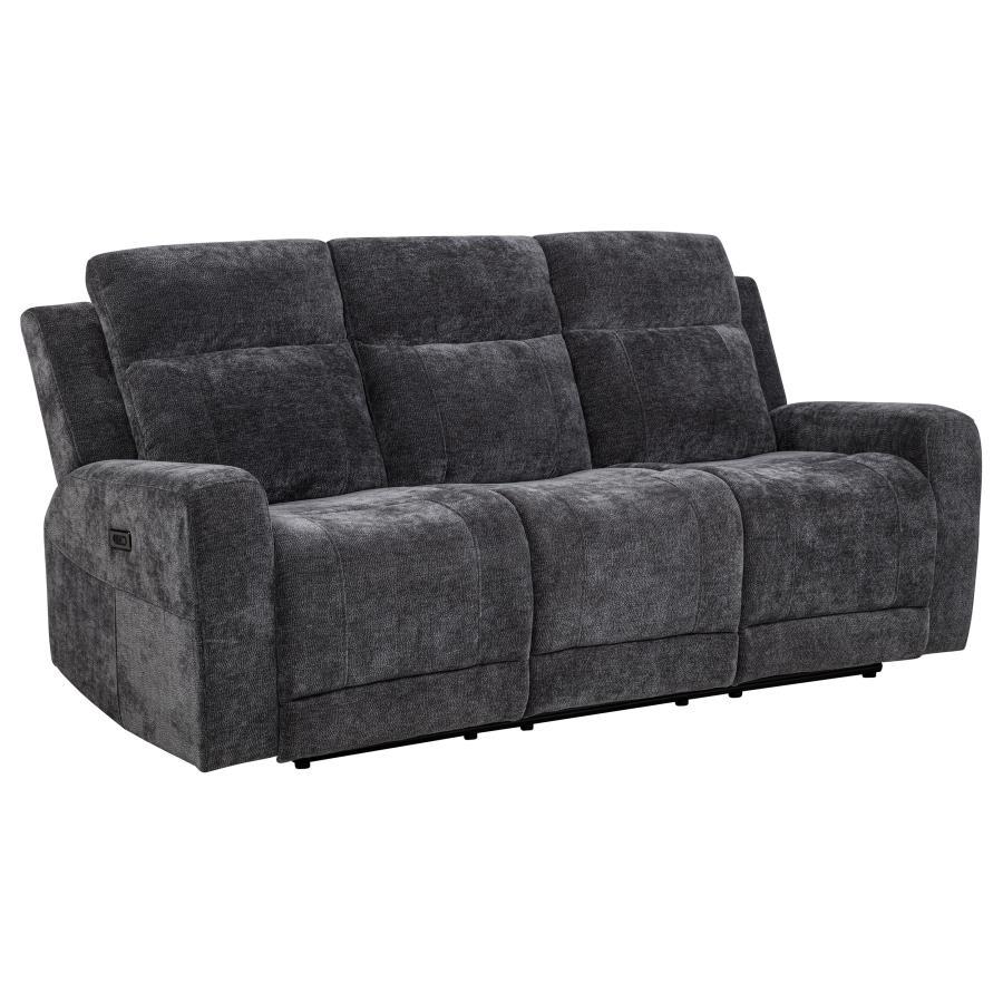 Kennett - Chenille Upholstered Power Reclining Sofa Coaster Fine Furniture