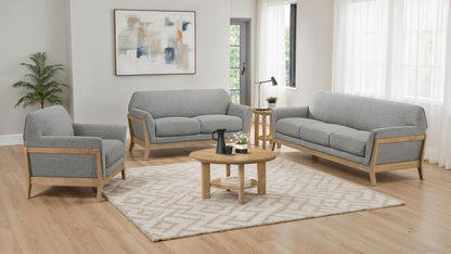 Vaughn - Fabric Upholstered Flared Arm Sofa Set Coaster Fine Furniture