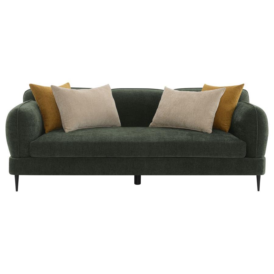 Jade - Chenille Upholstered Modern Track Arm Sofa Coaster Fine Furniture