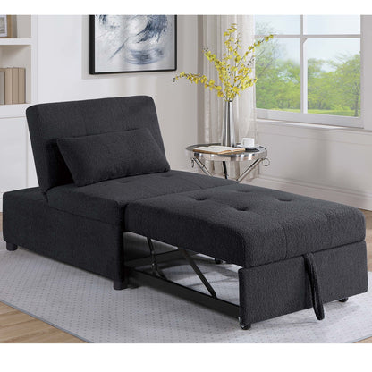 Sleeper Sofa Chair, Convertible Pull Out Bed Couch - Black Home Essentials