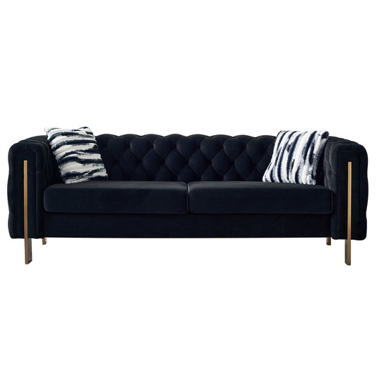 Chesterfield - Modern Tufted Velvet Living Room Sofa, 84.25''W Couch Home Essentials