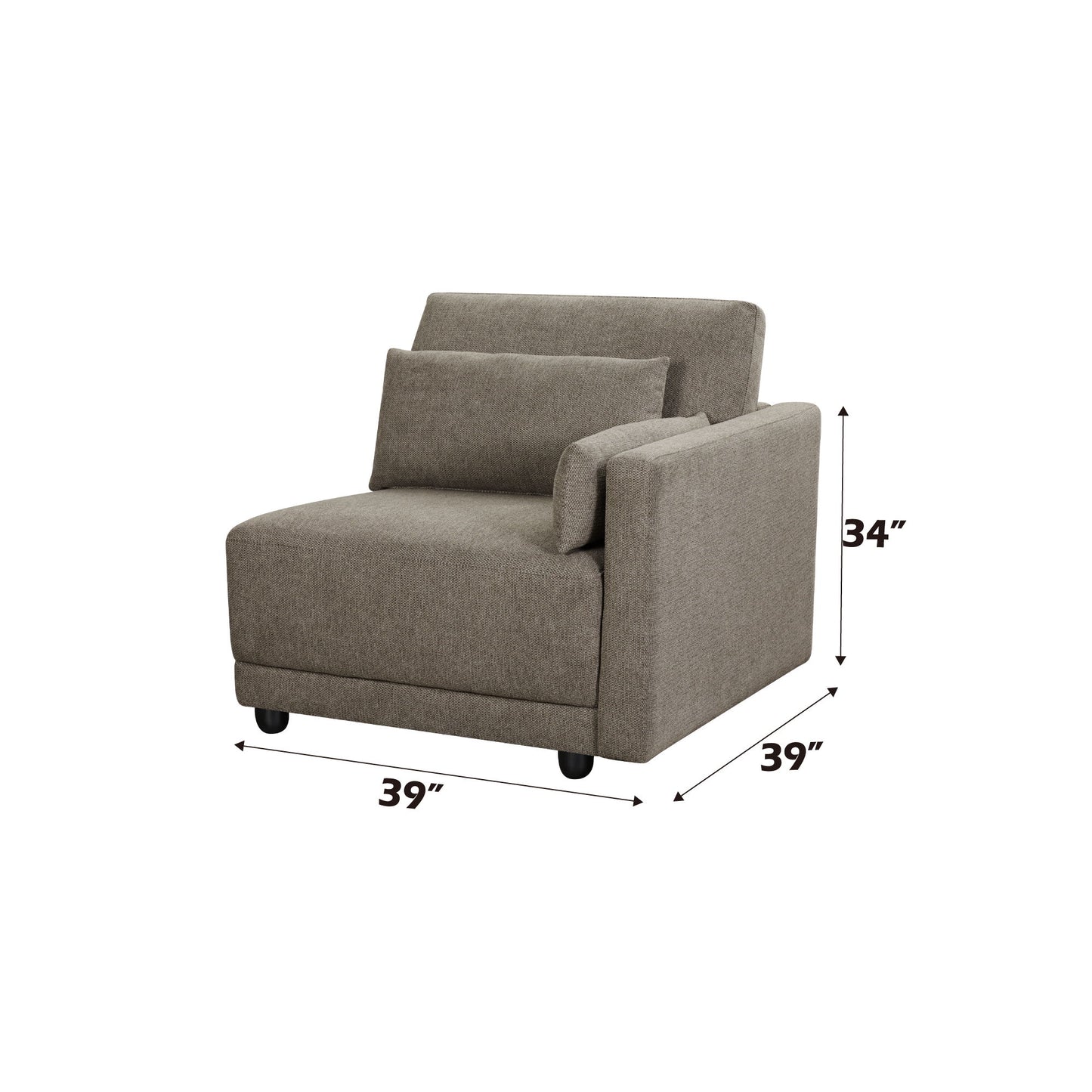 Rylie - Modular Sectional Sofa With Toss Pillows Acme