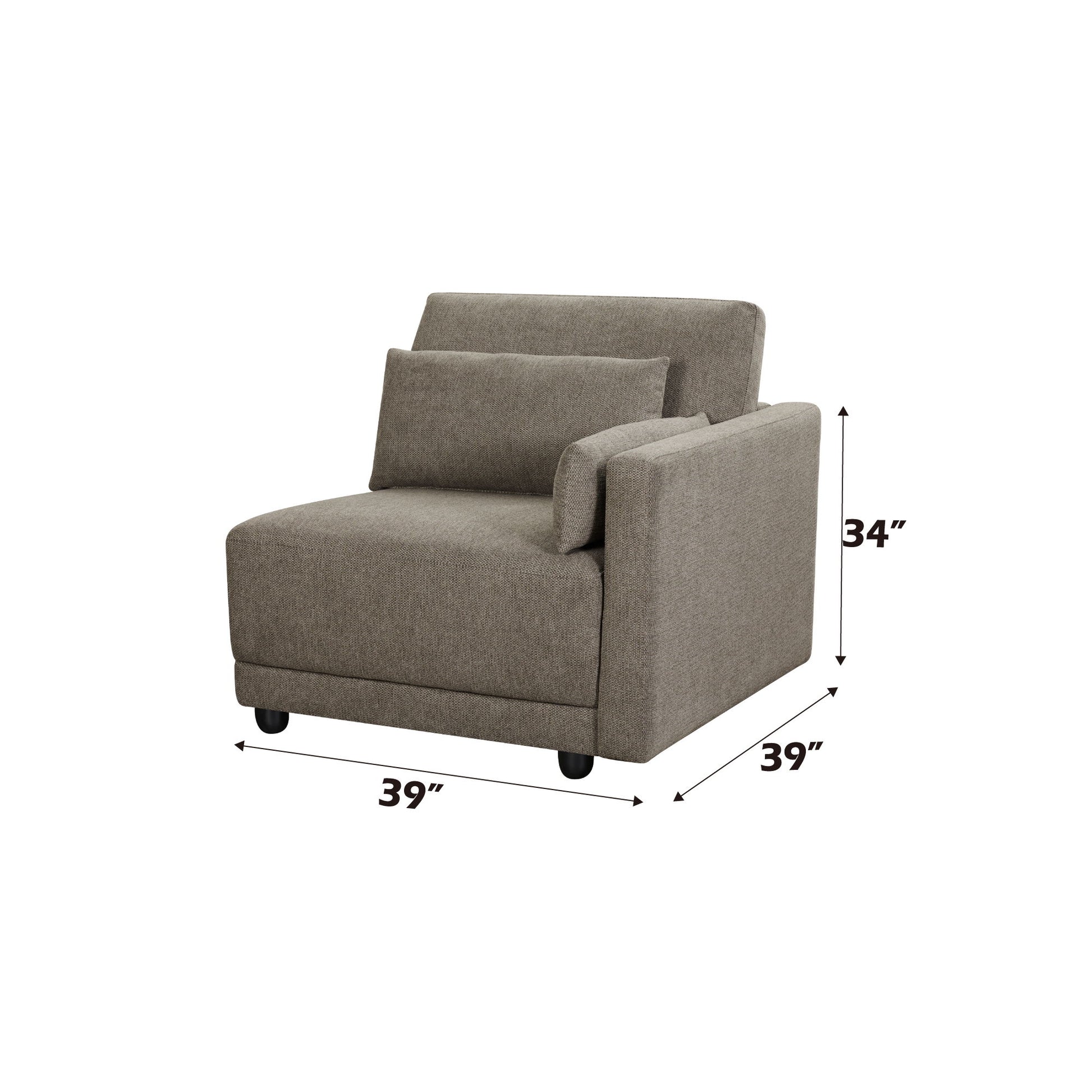 Rylie - Modular Sectional Sofa With Toss Pillows Acme