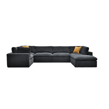 Custom Configuration Modular Sectional With Toss Pillows Home Essentials
