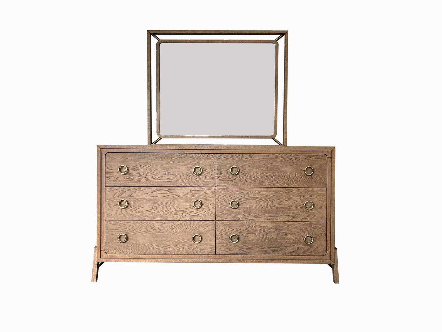 Mirror - Light Brown Bernards Furniture