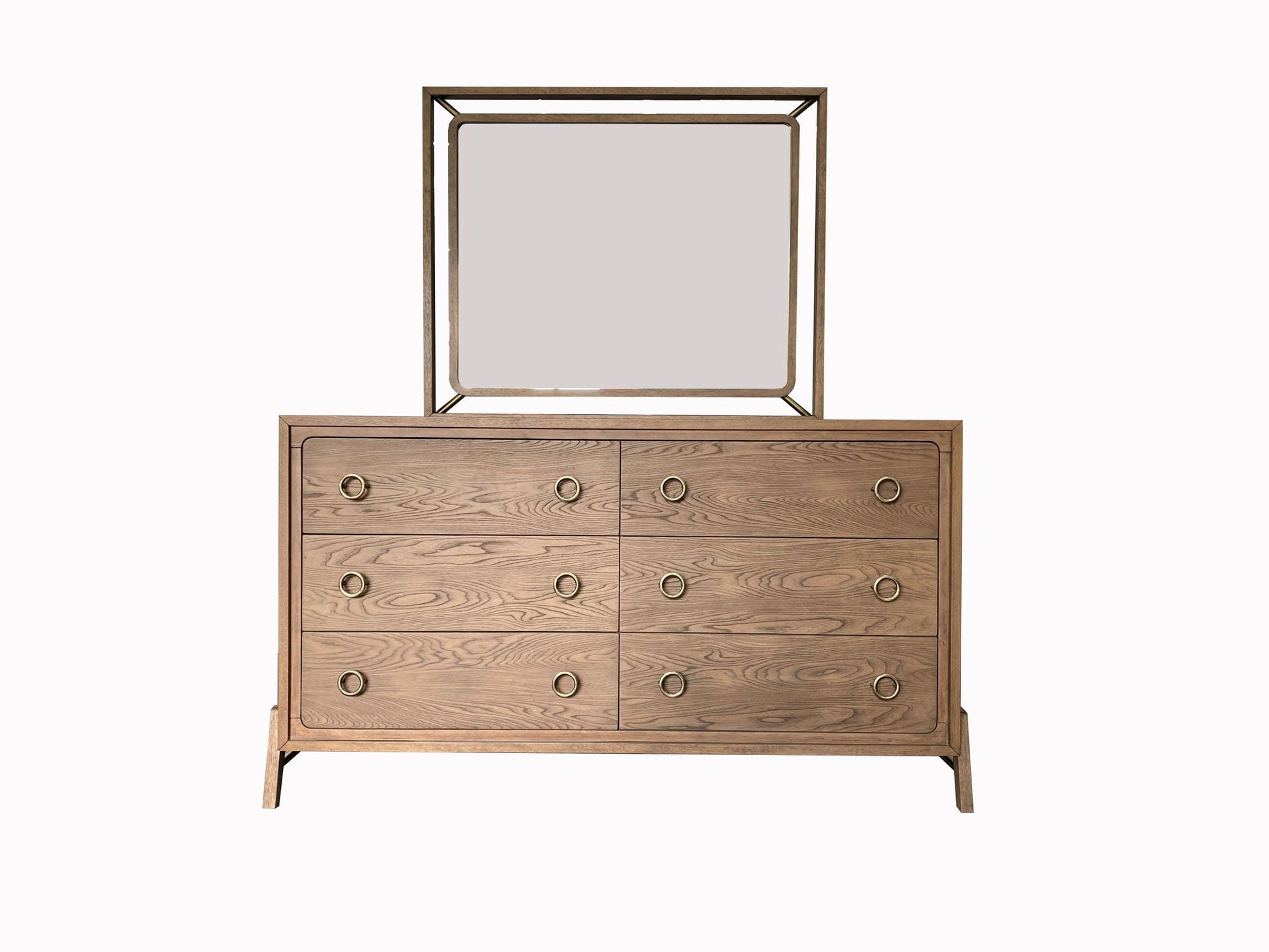 Mirror - Light Brown Bernards Furniture